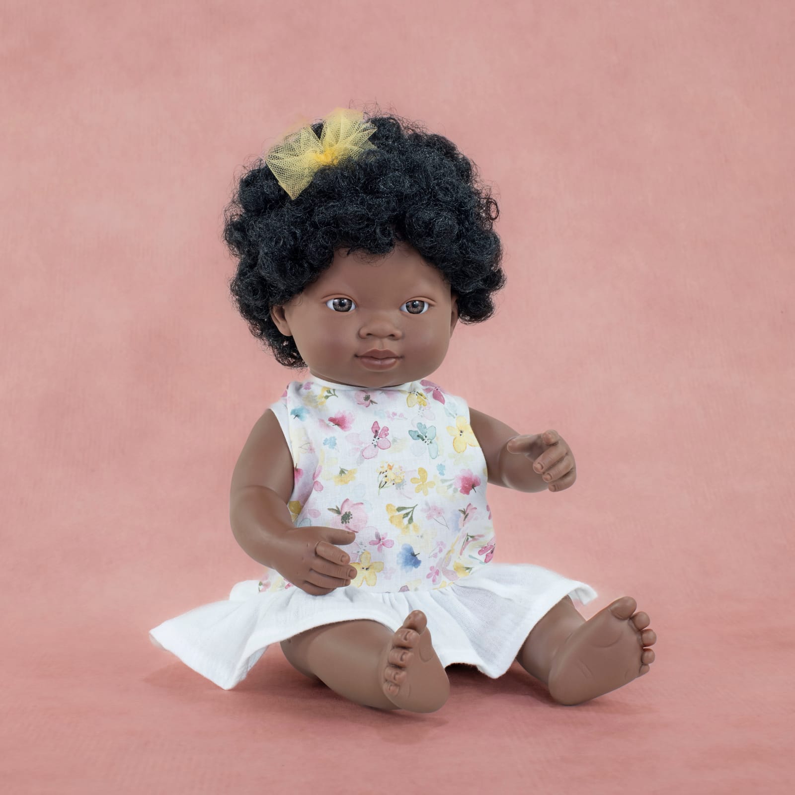 African Girl Dressed Baby Doll - 38cm