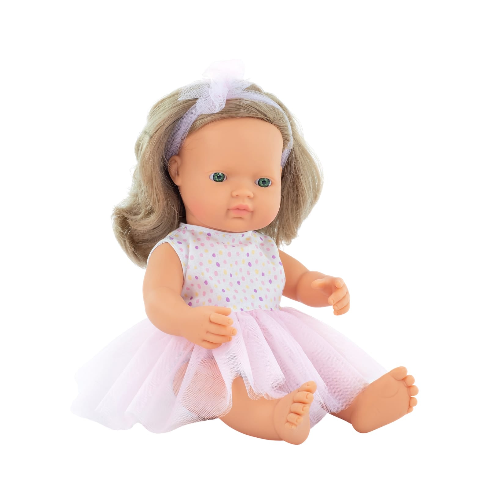 Blonde Girl Dressed Baby Doll - 38cm