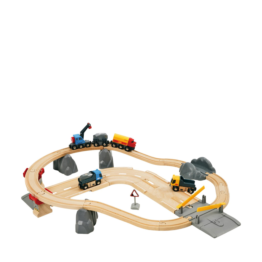 Brio Toys Brio Rail And Road Crane Set BRIO RAIL ROAD CRANE SET