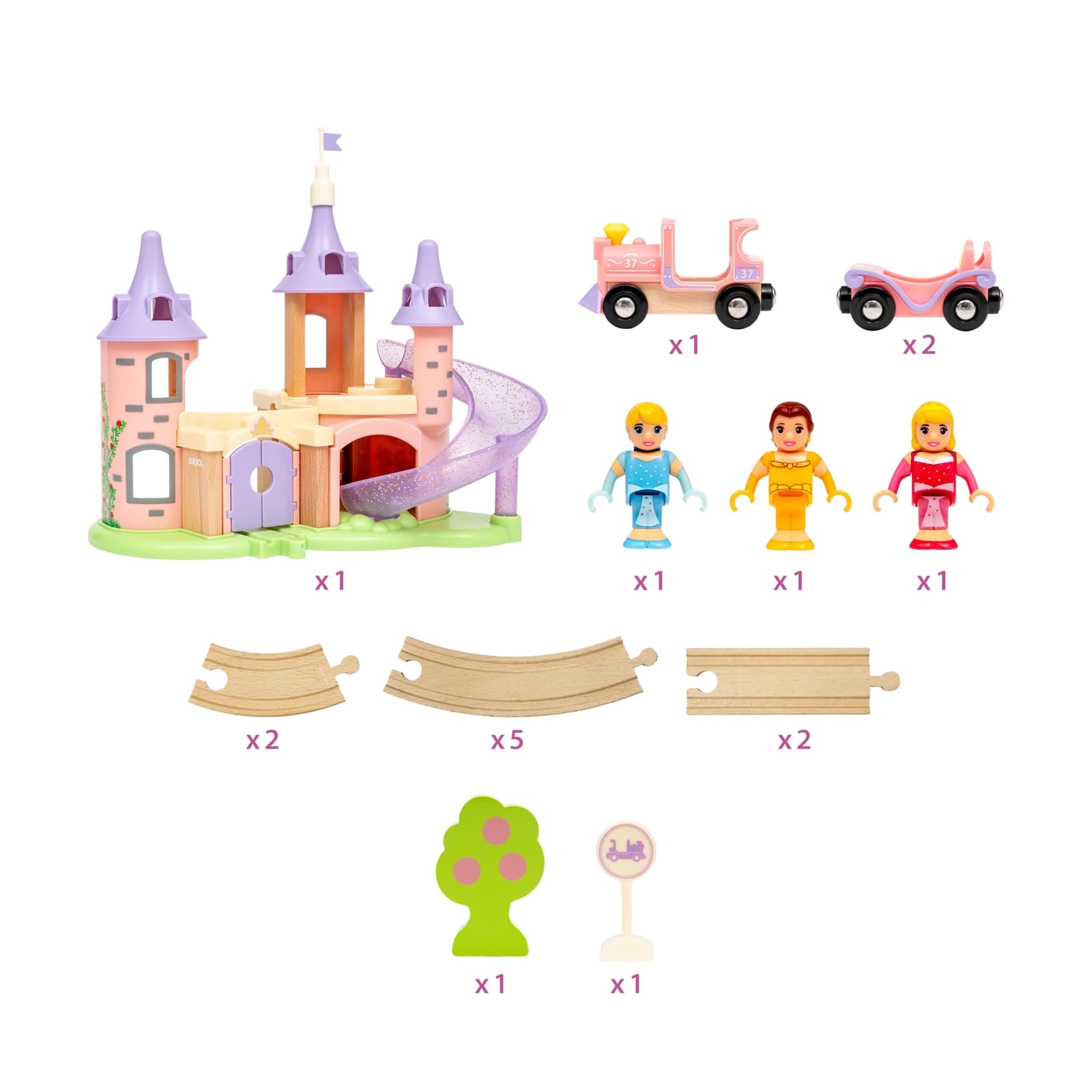 Disney Princess Castle Train Set