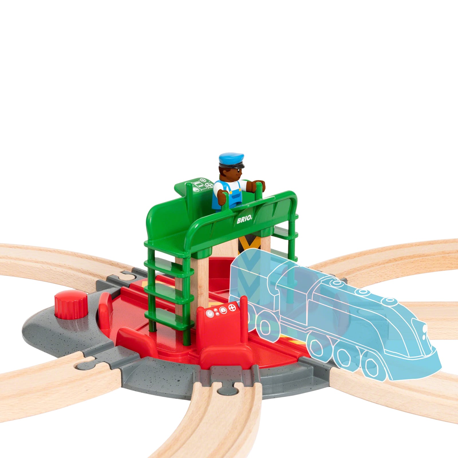 Railway Track - Turntable and Figure