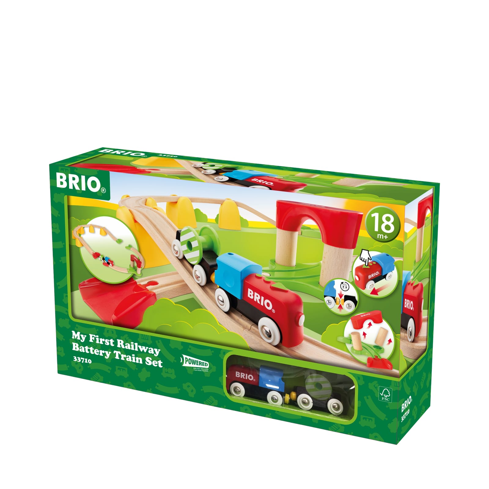 NEW hot Brio My First Railway Battery Train Set 33710