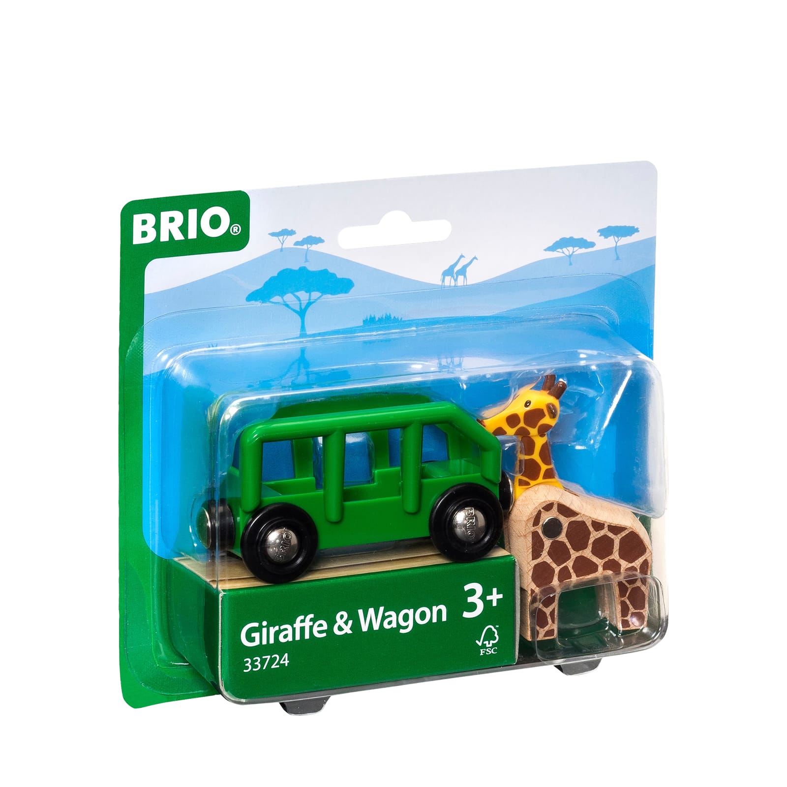 Safari Giraffe and Wagon