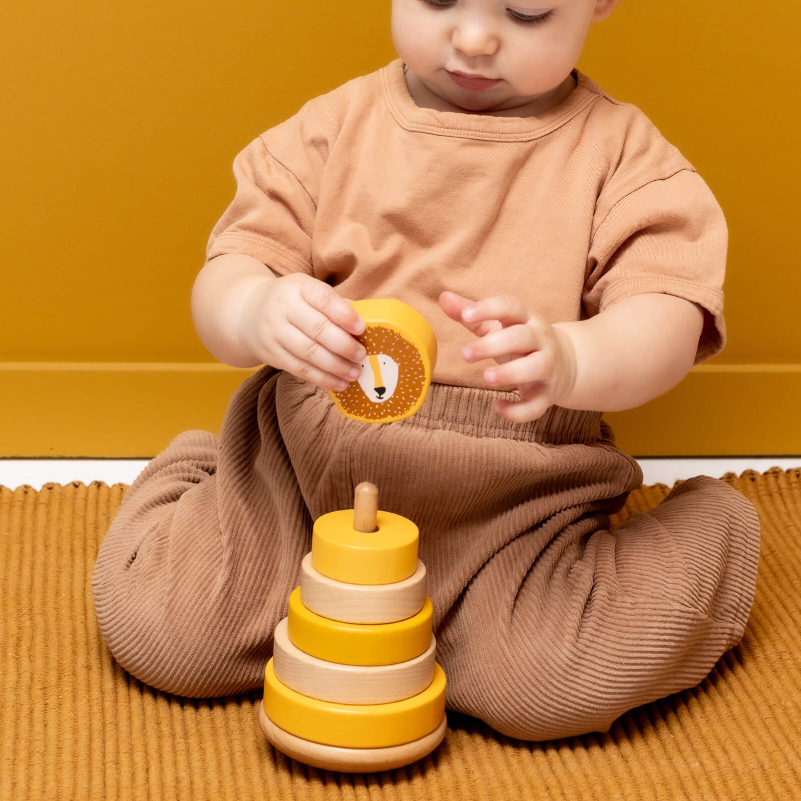 Wooden Stacking Toy - Mr Lion