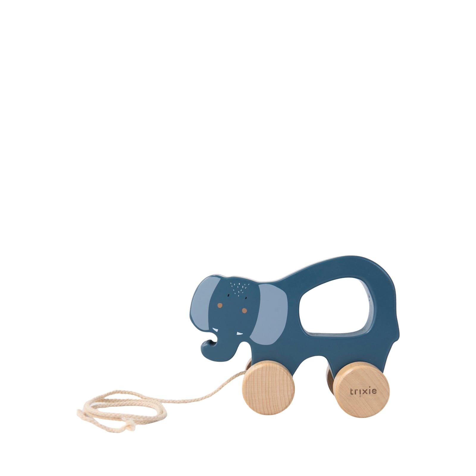 Wooden Pull Along Toy - Mrs Elephant