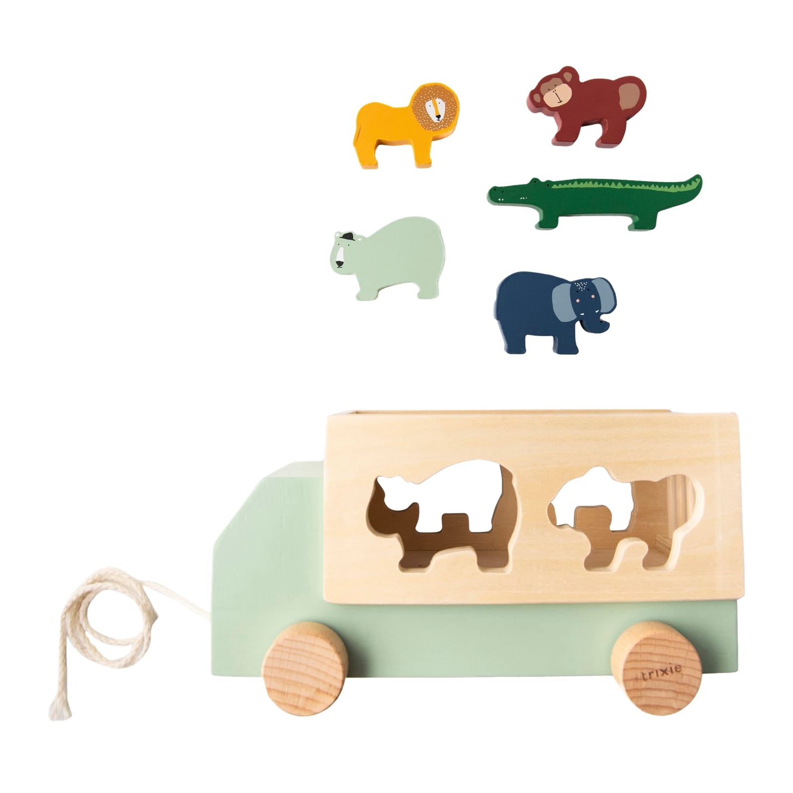 Wooden Animal Sorting Truck