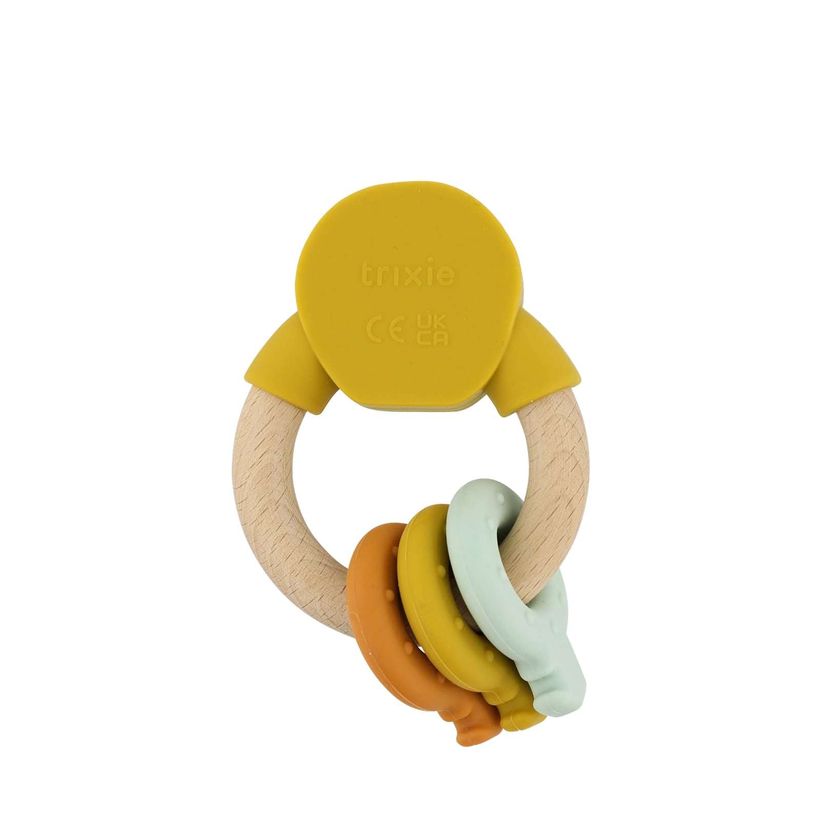 Wooden Silicone Activity Ring - Mr Lion