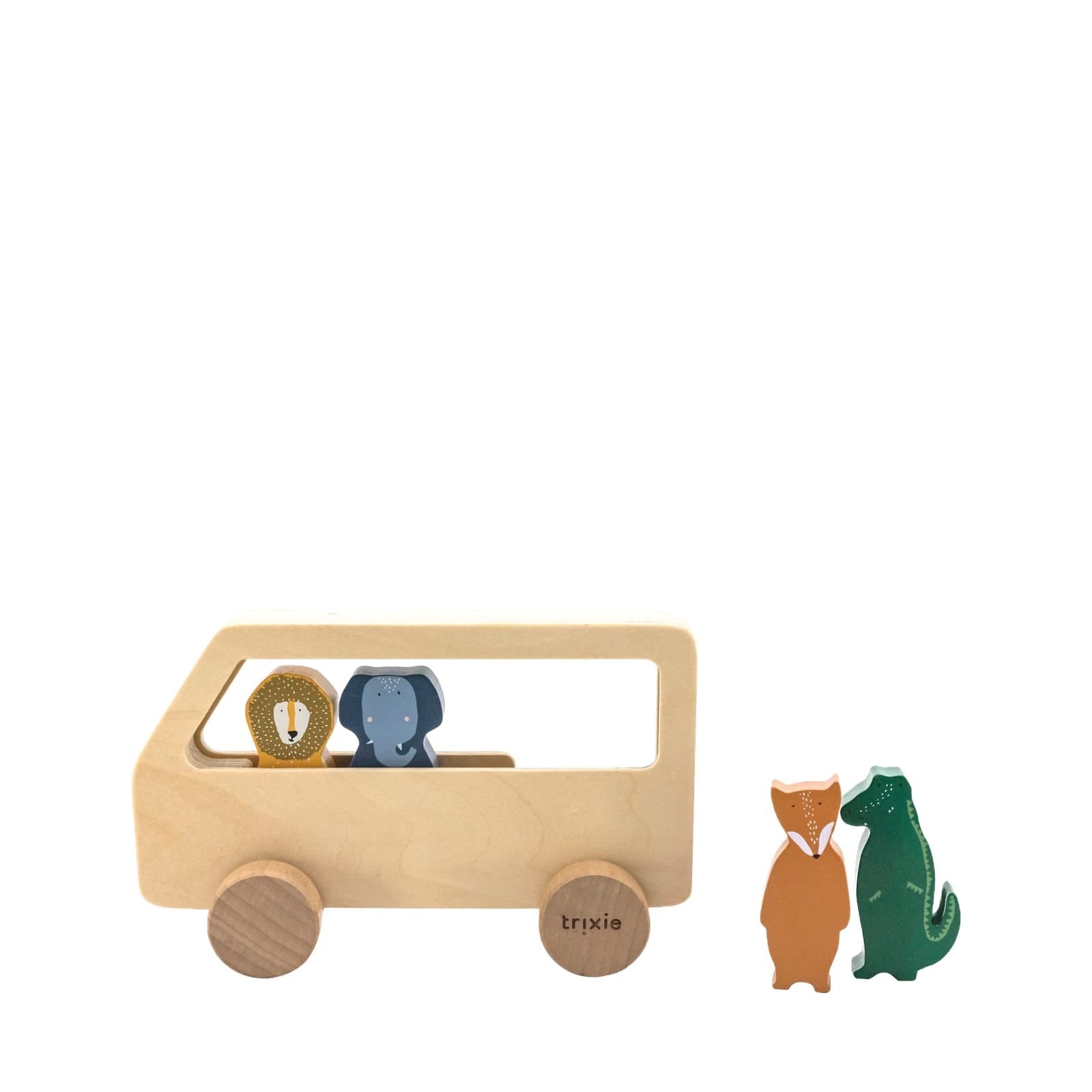 Wooden Animal Bus