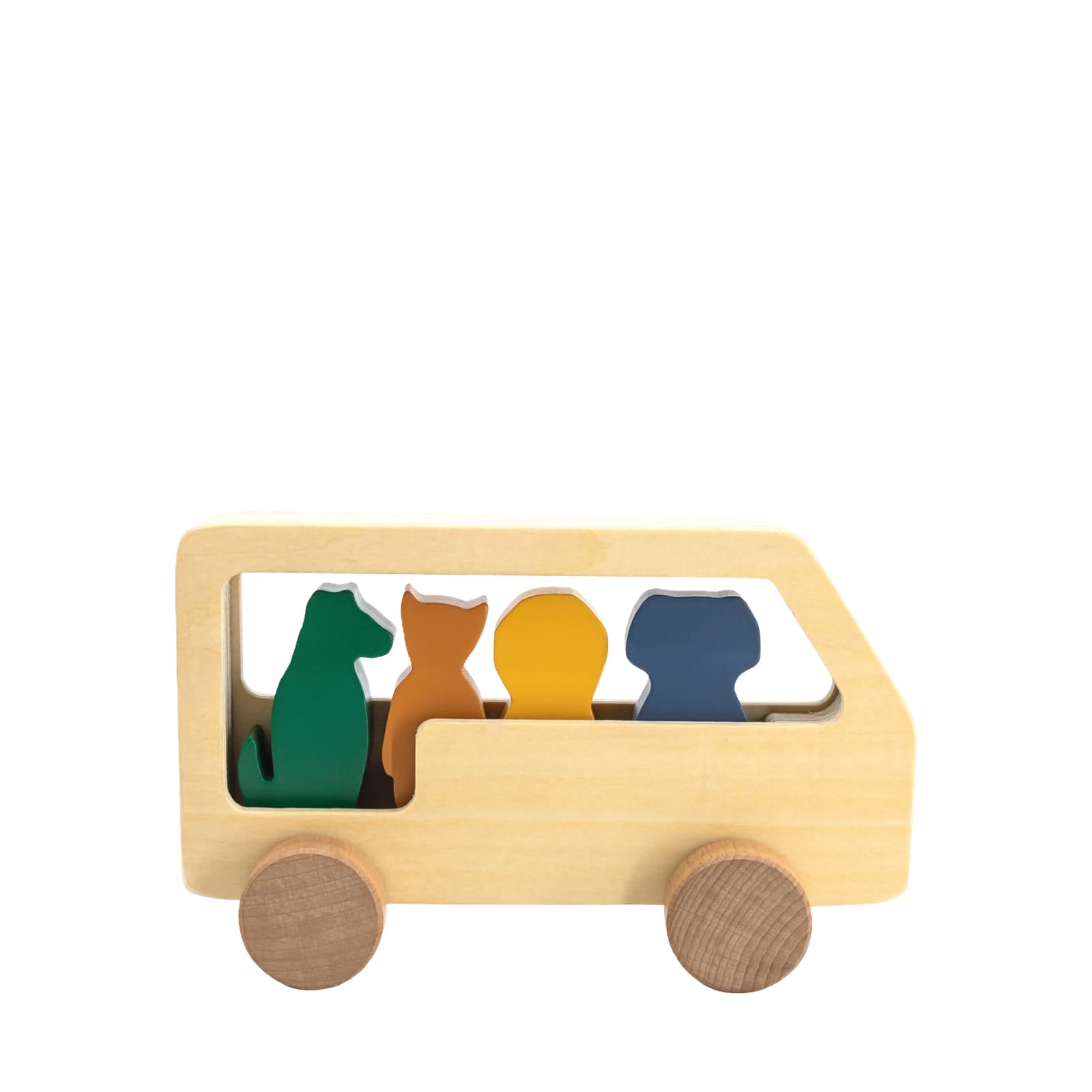 Wooden Animal Bus