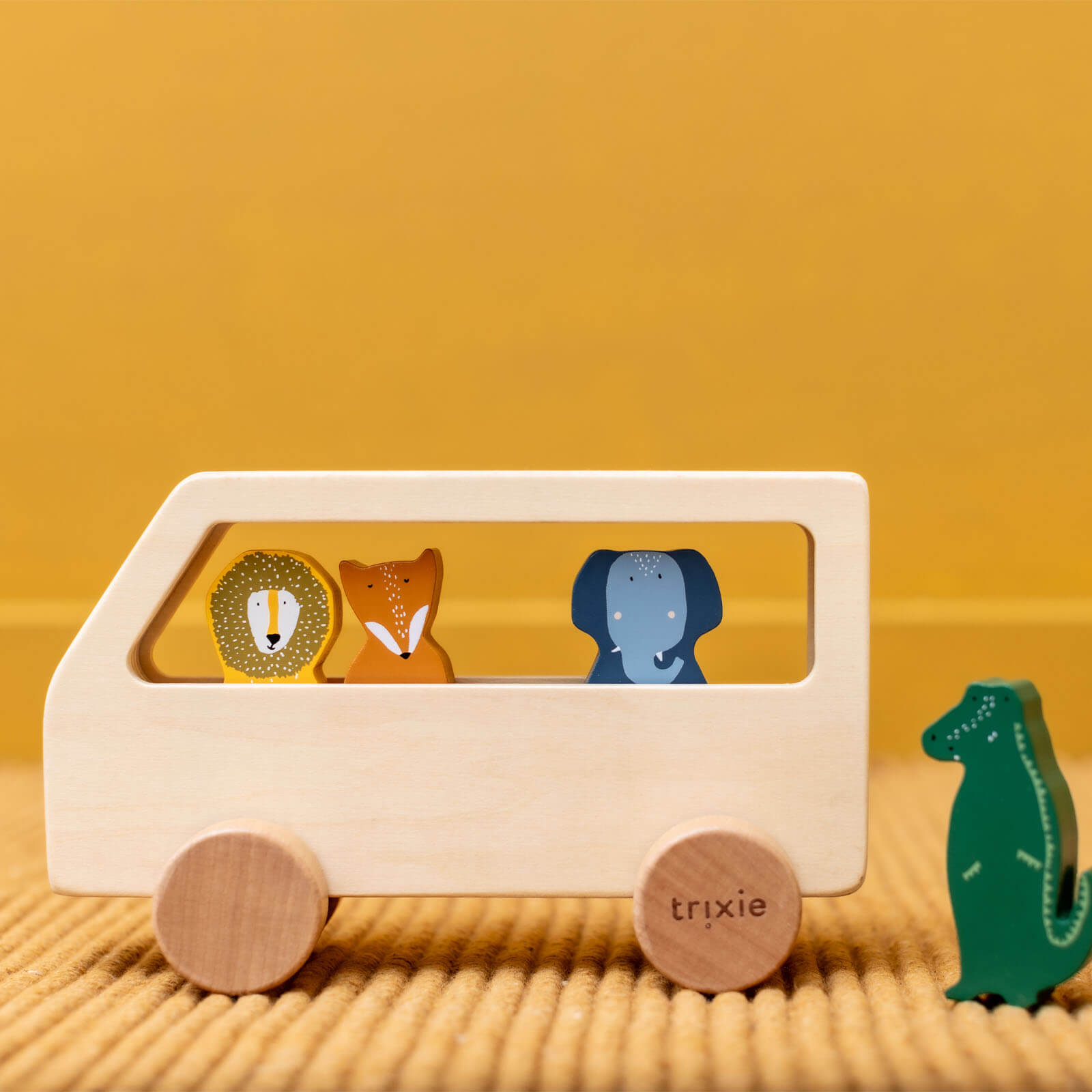 Wooden Animal Bus