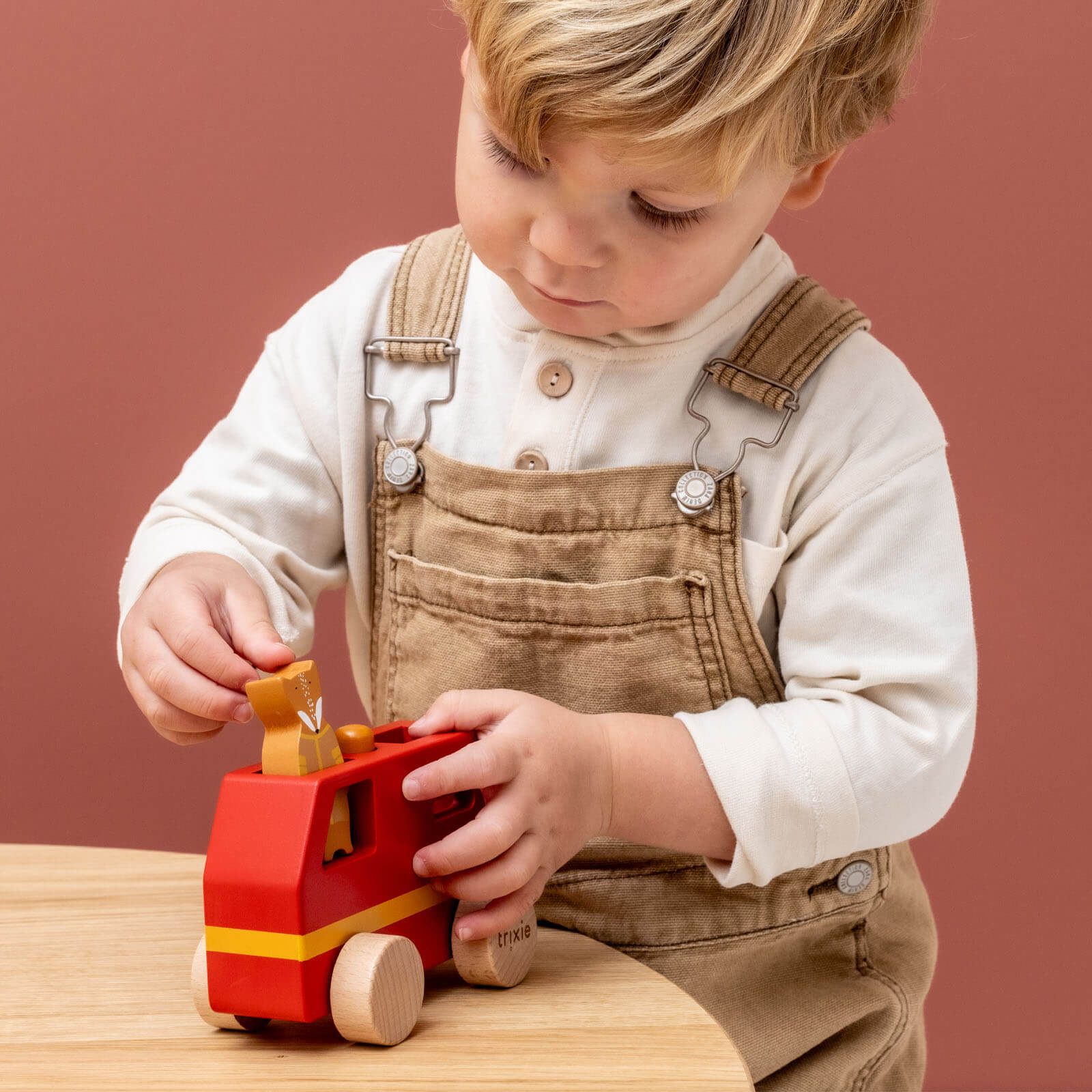 Wooden Small Fire Truck