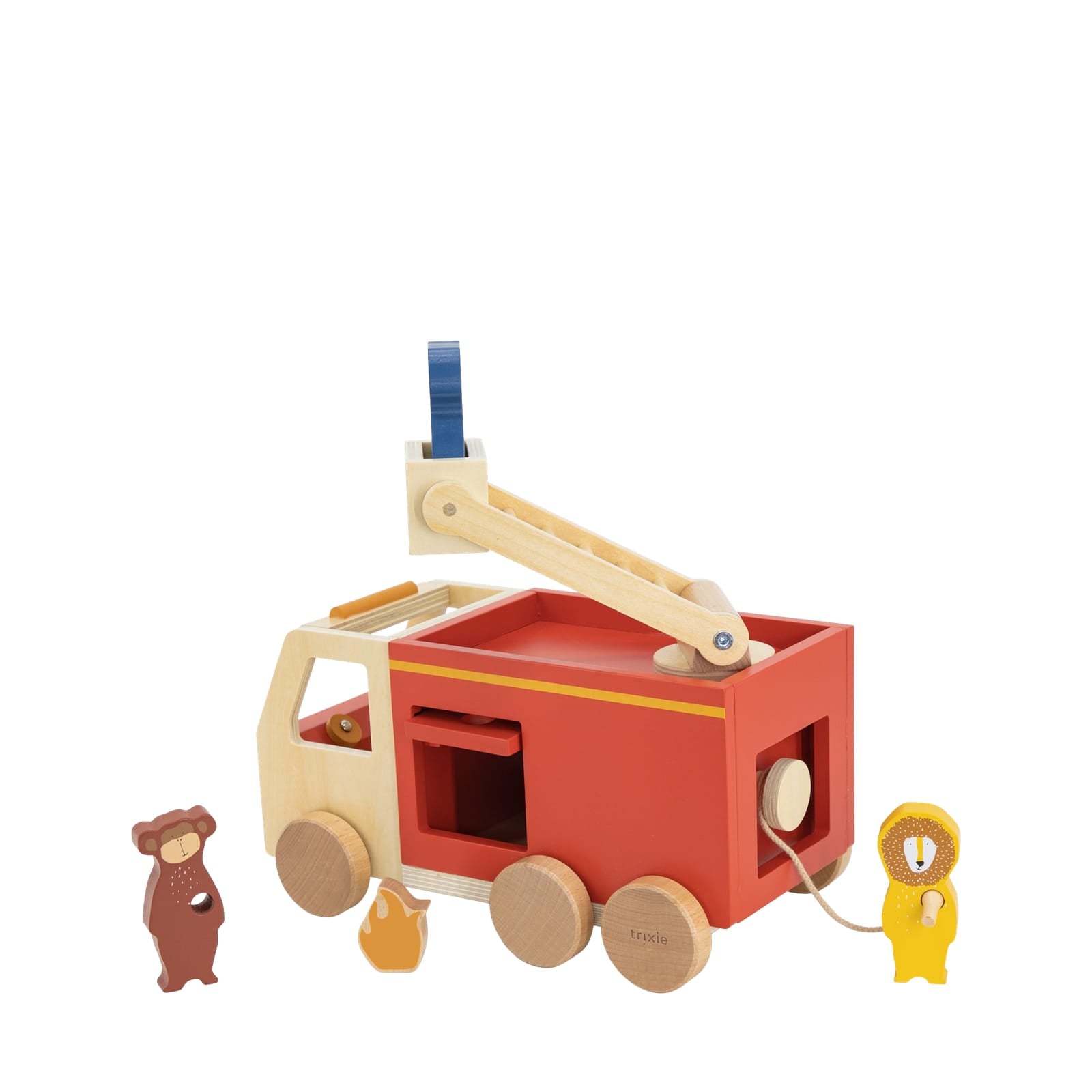 Wooden Fire Truck and Animals