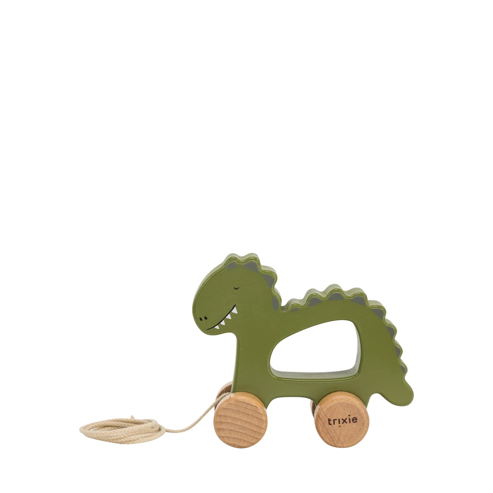 Wooden Pull Along Toy - Mr Dino