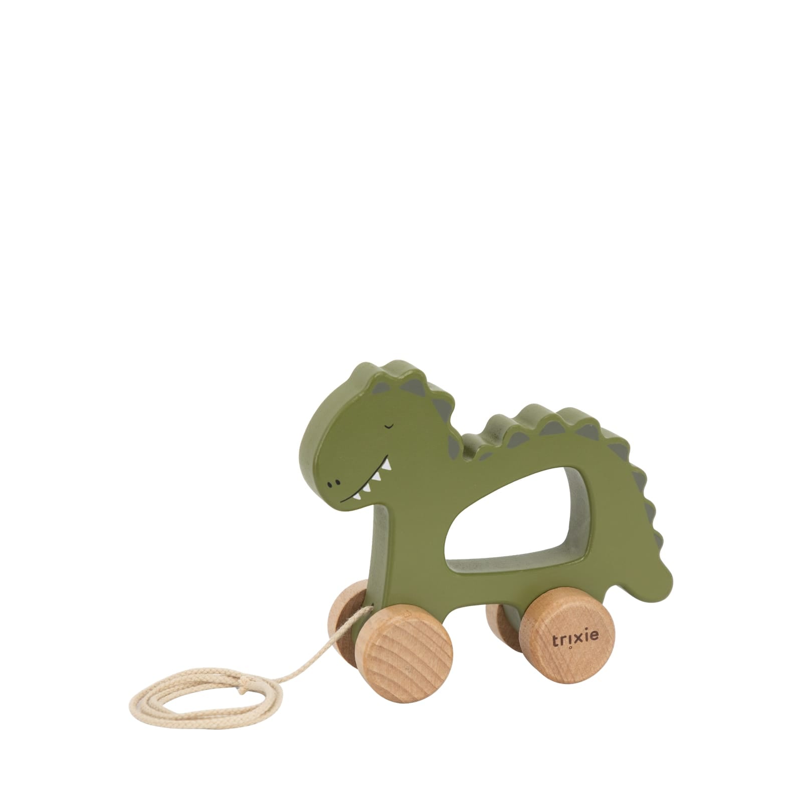 Wooden Pull Along Toy - Mr Dino