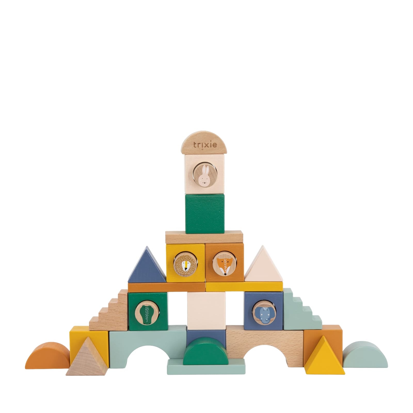 Wooden Stacking Block City - 31 Pieces