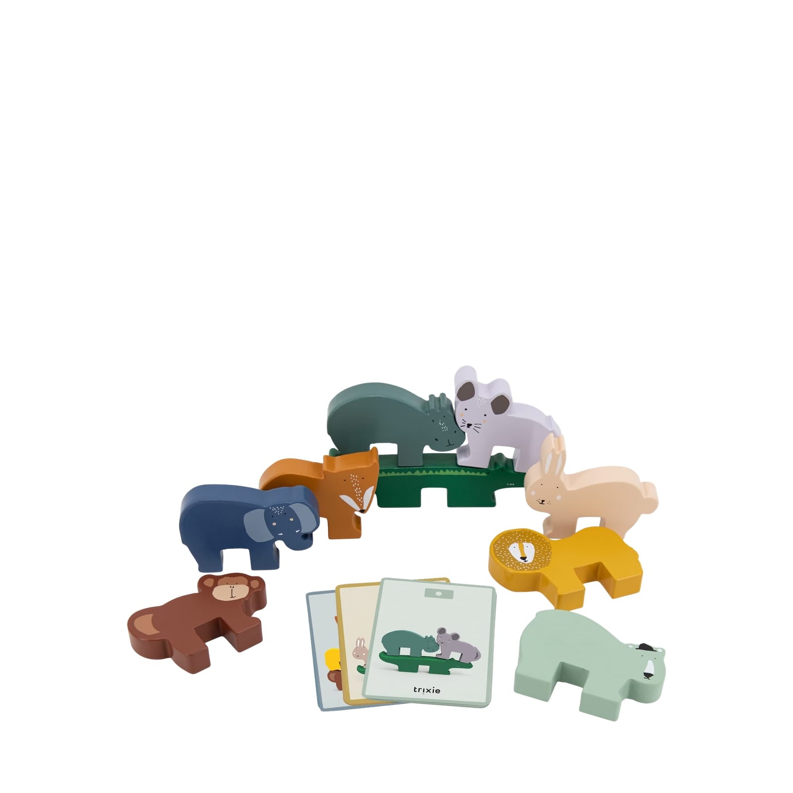 Wooden Animal Stacking Game