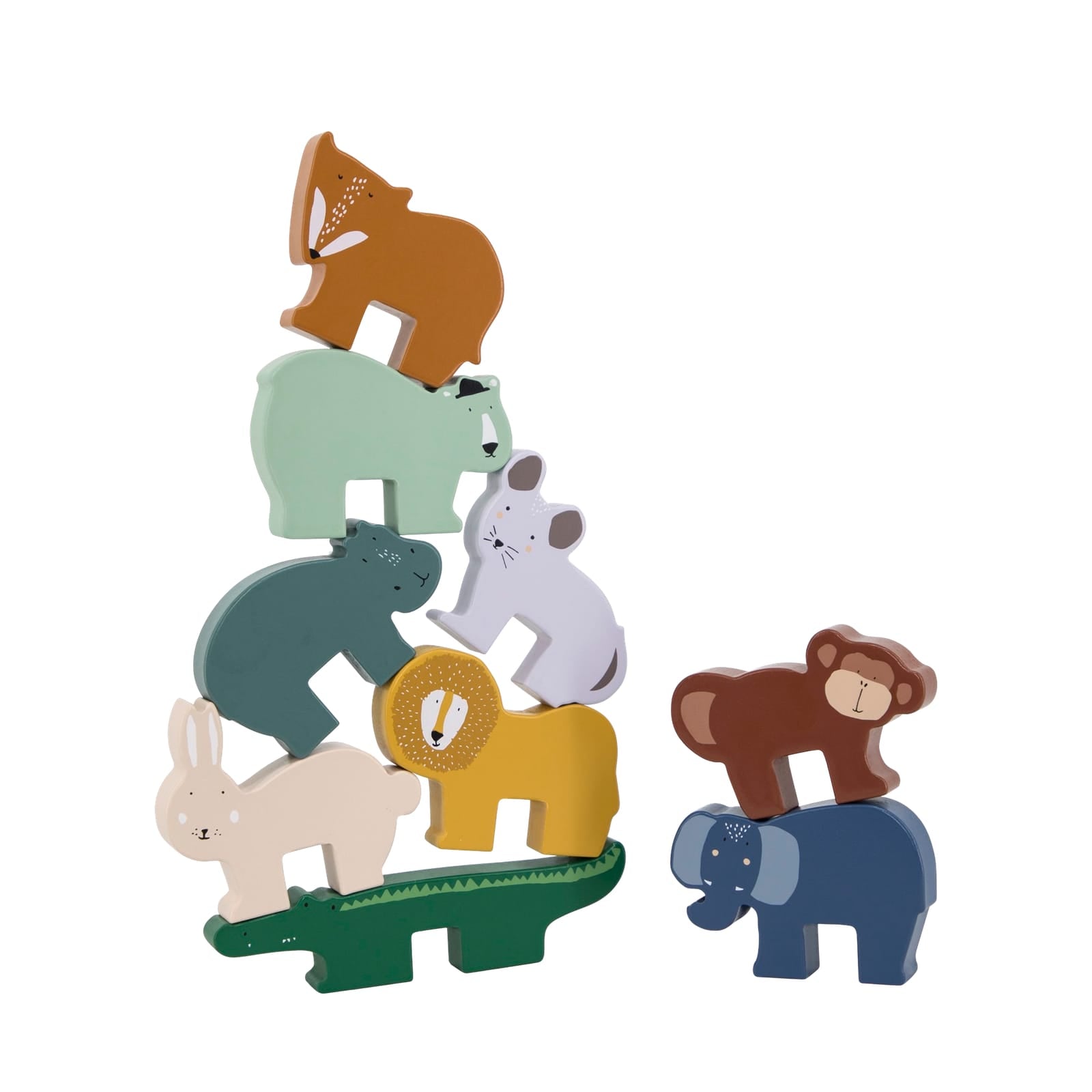 Wooden Animal Stacking Game