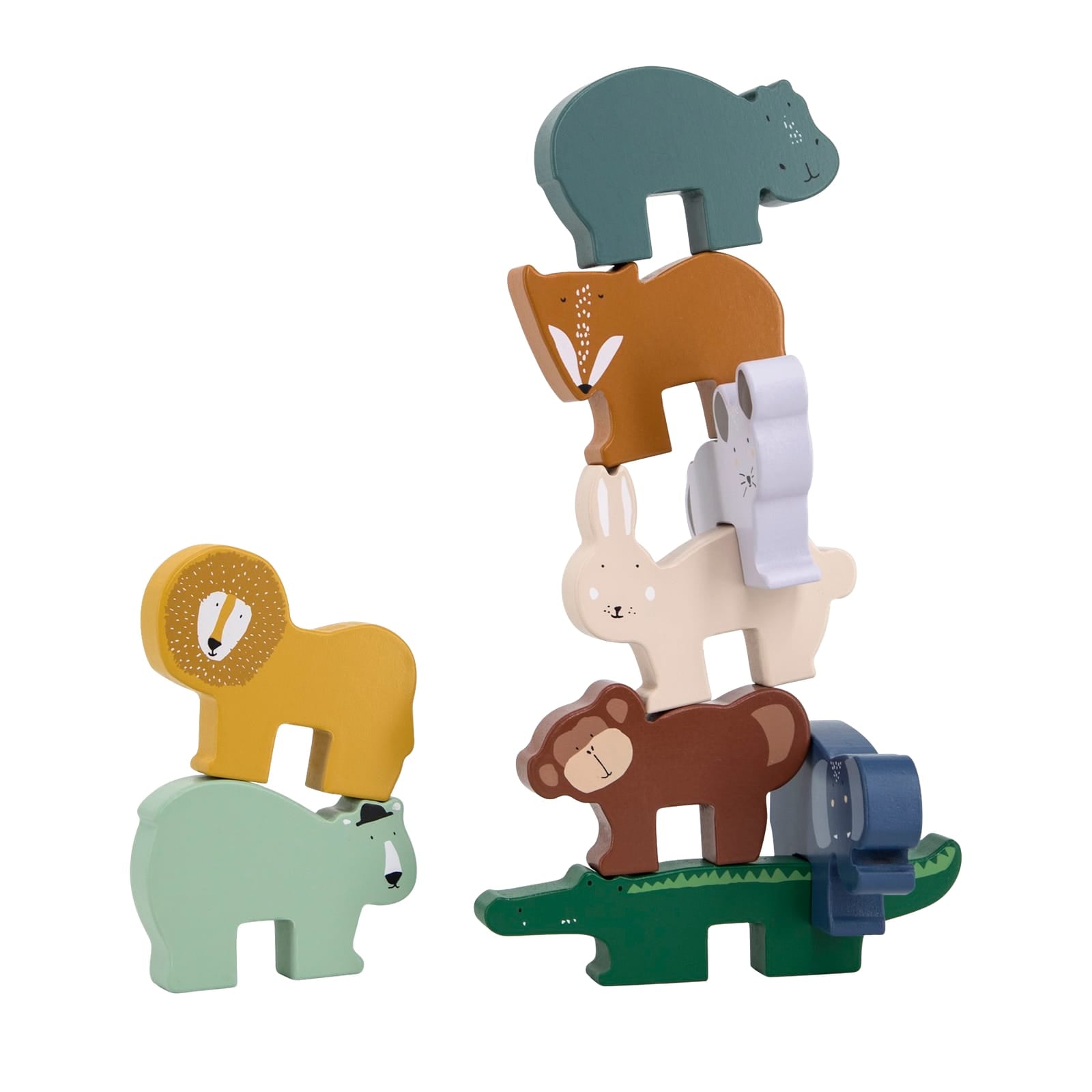 Wooden Animal Stacking Game