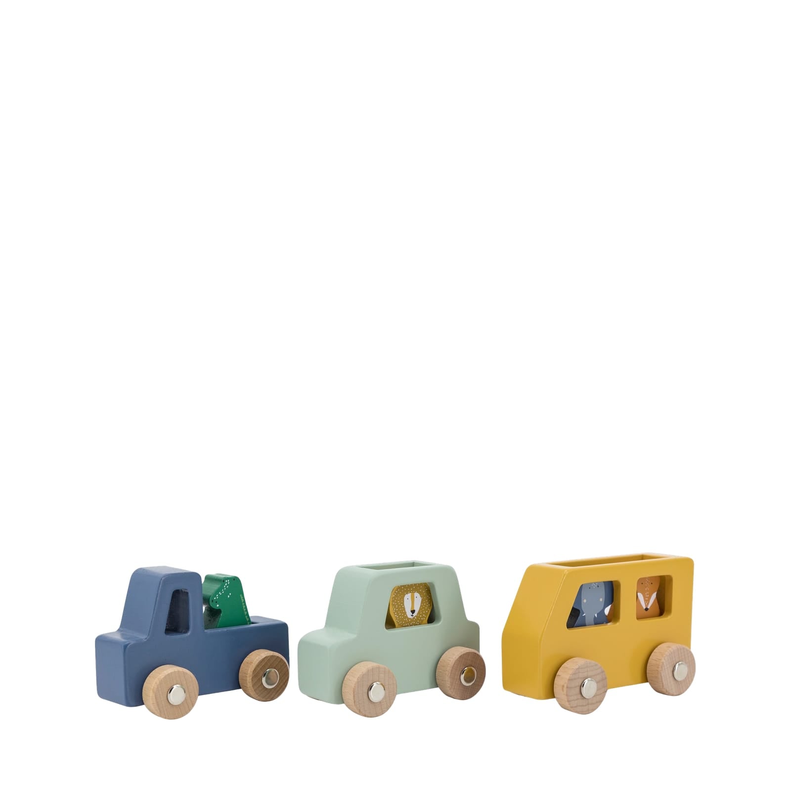 Wooden Animal Car Set