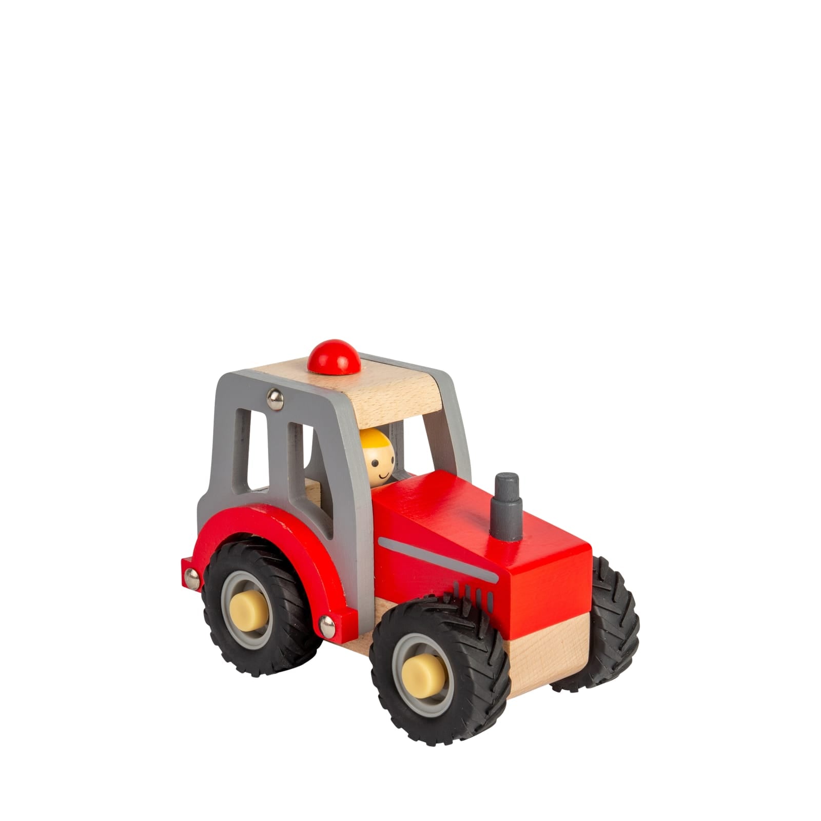 Wooden Tractor Red