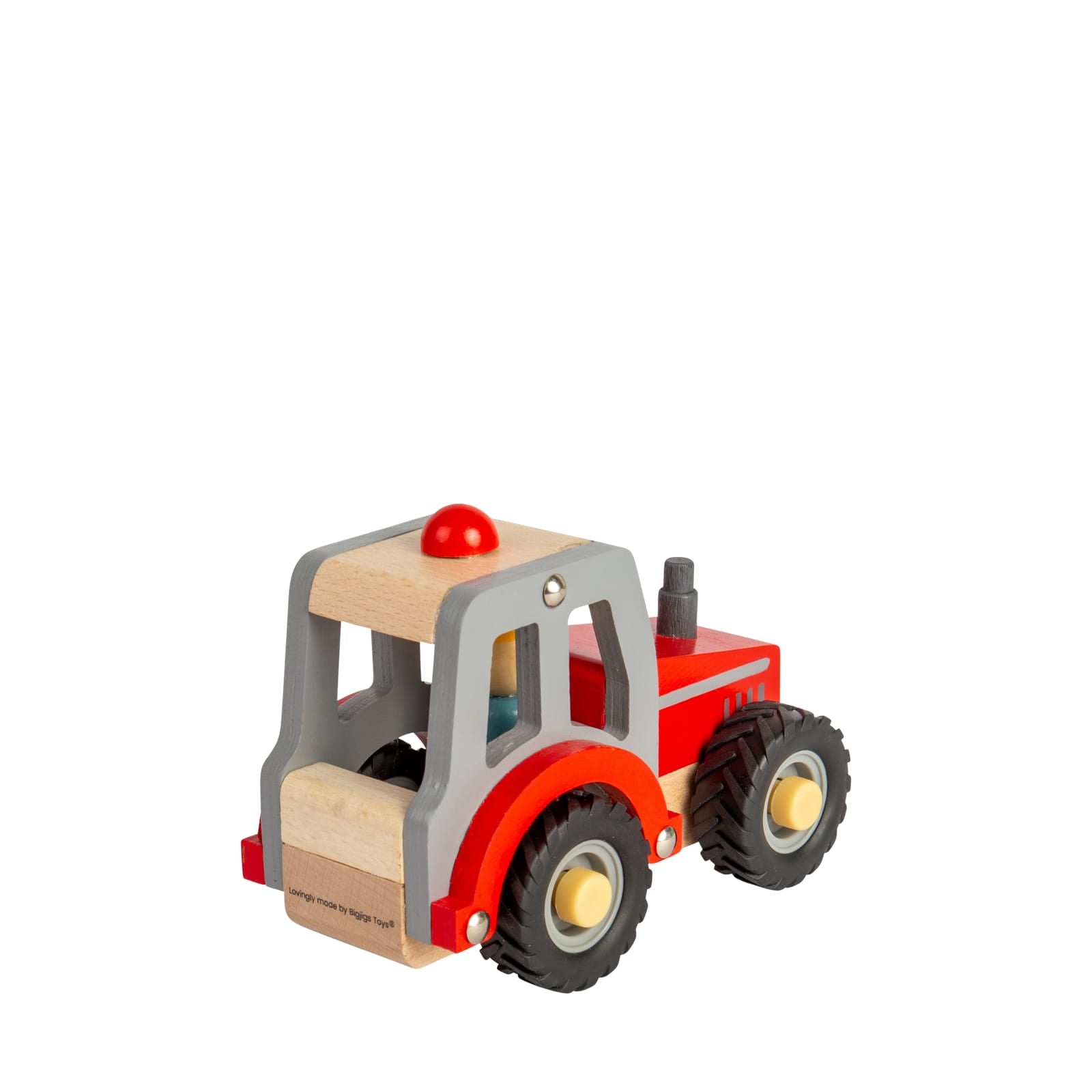 Wooden Tractor Red
