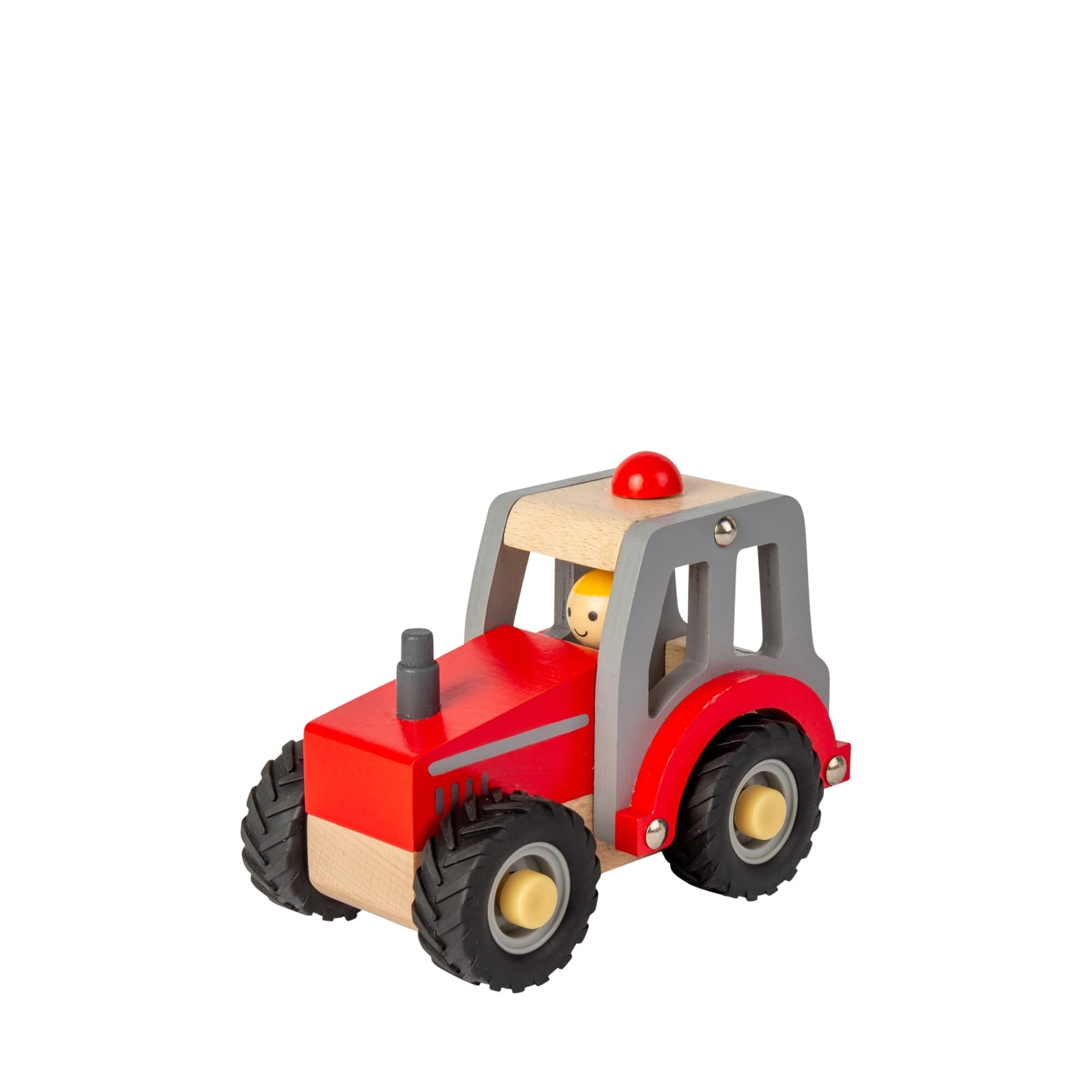 Wooden Tractor Red