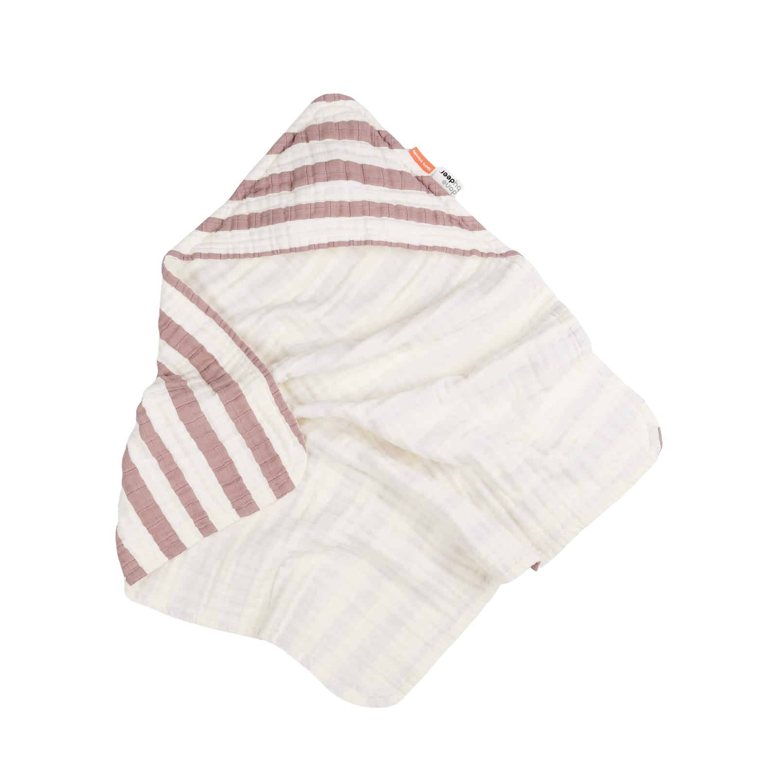 Hooded Towel - Stripes Powder