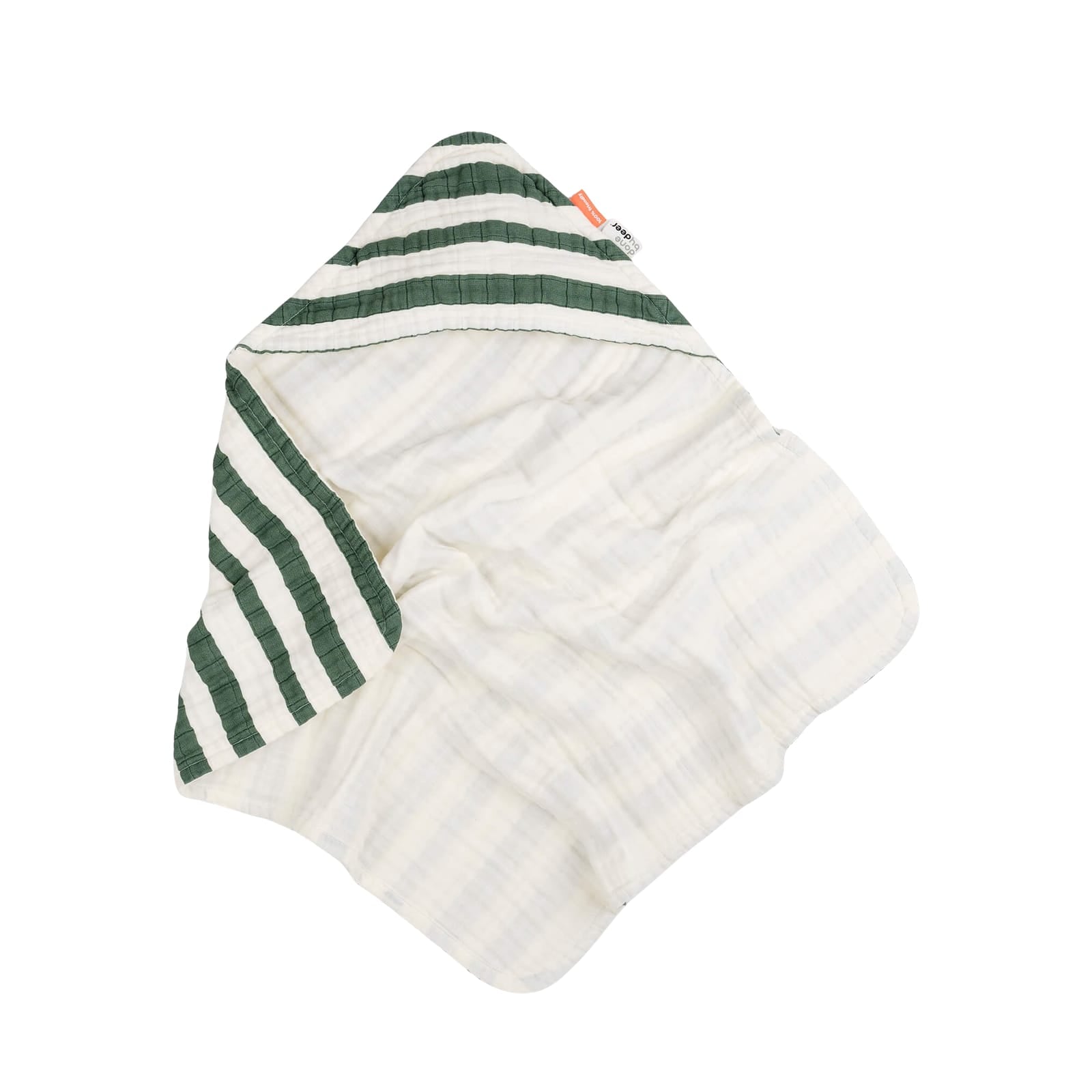 Hooded Towel - Stripes Green