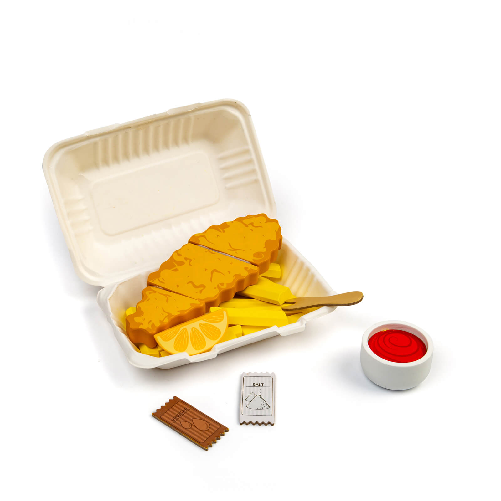 Fish and Chips Food Set