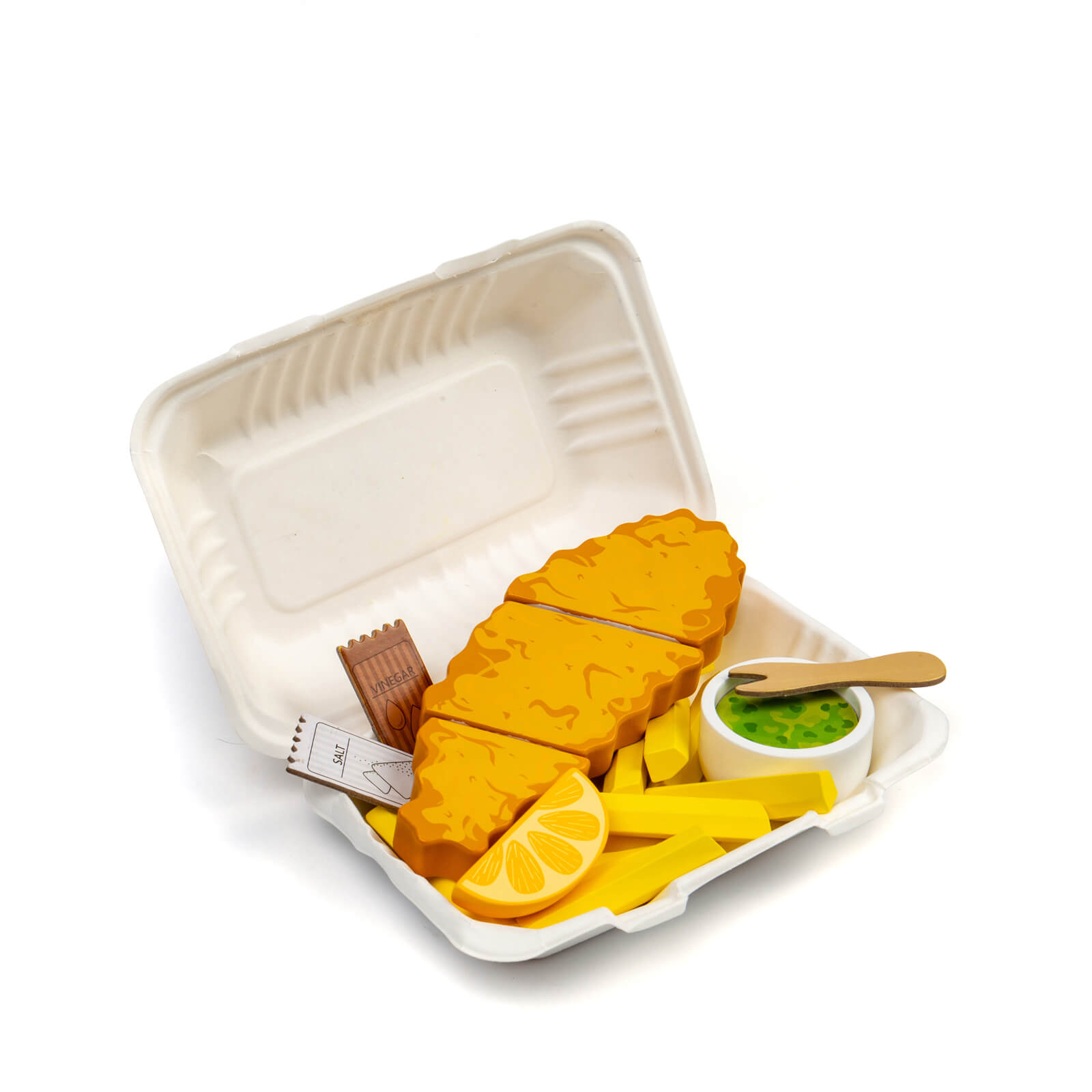 Fish and Chips Food Set