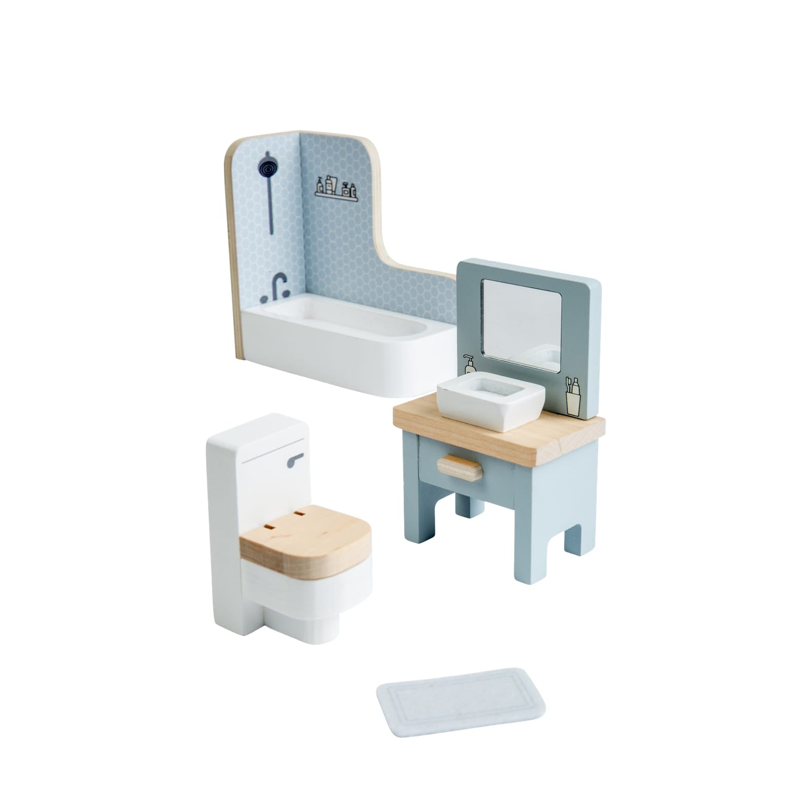 Doll House Bathroom Set