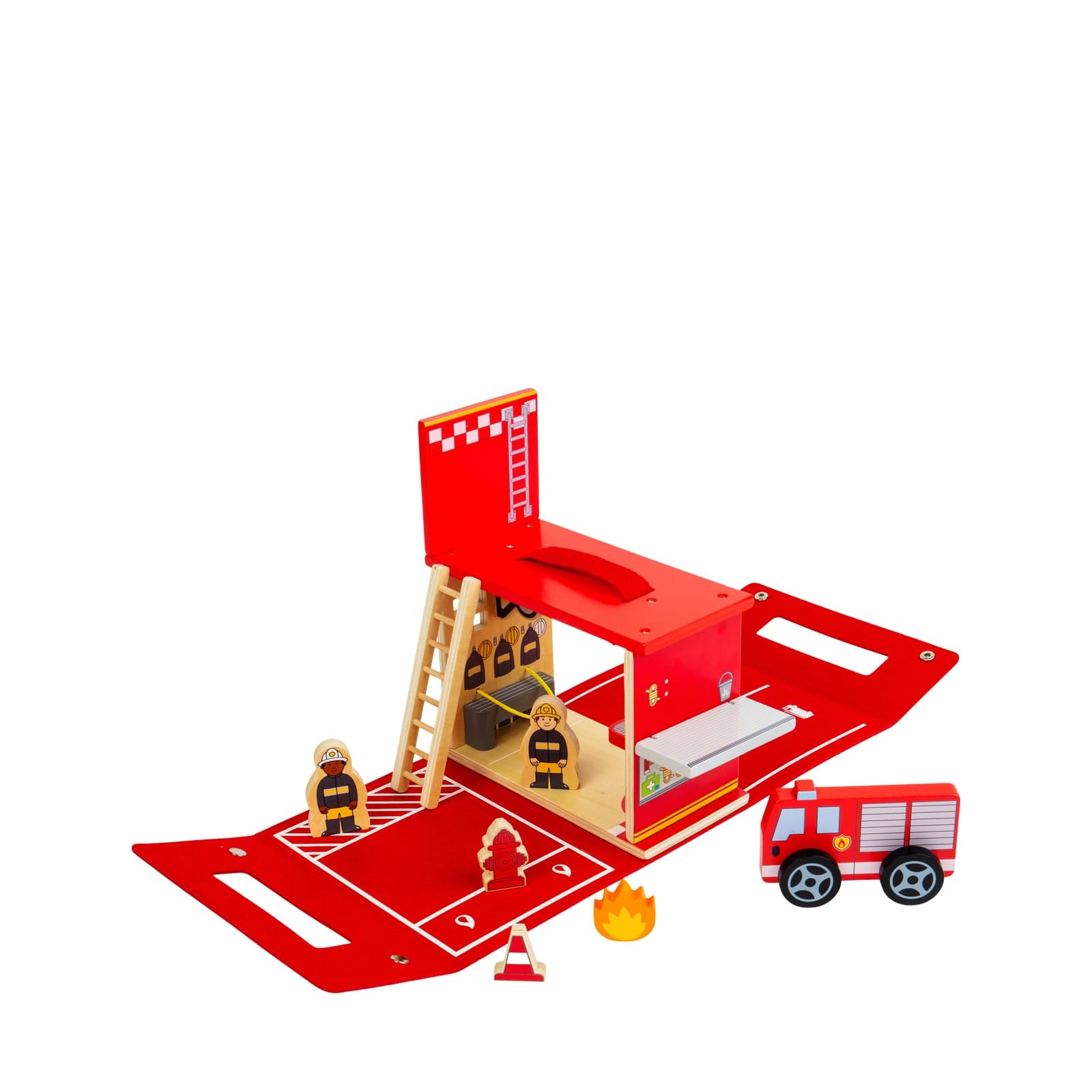 Fire Station On The Go Play Set