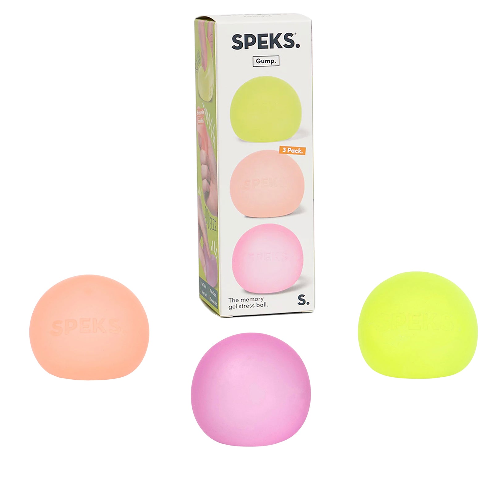 Gump Stress Ball 3 Pack - Warm