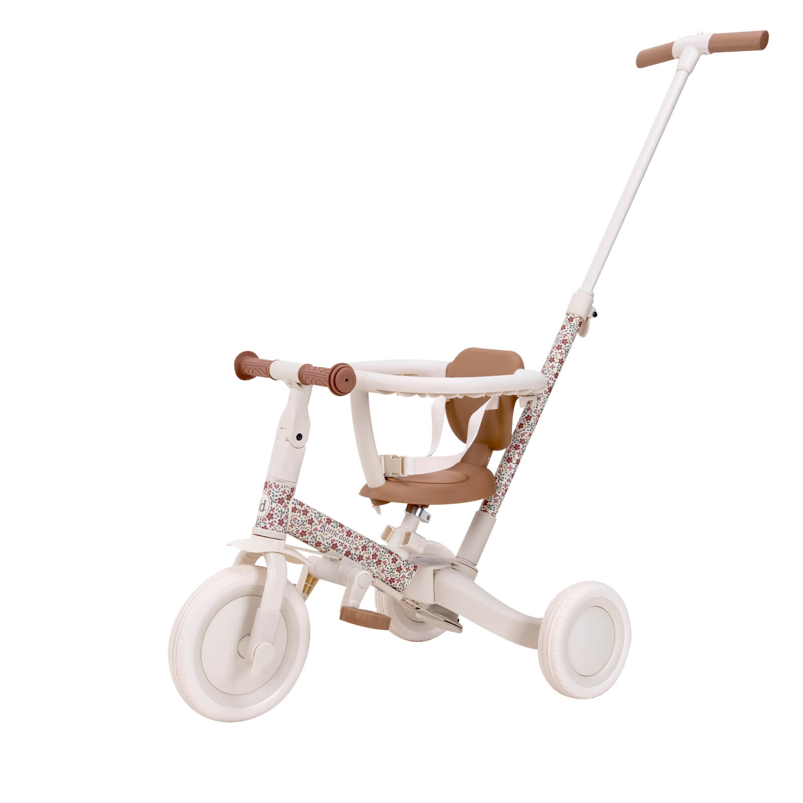 4 In 1 Trike - Off White Flowers