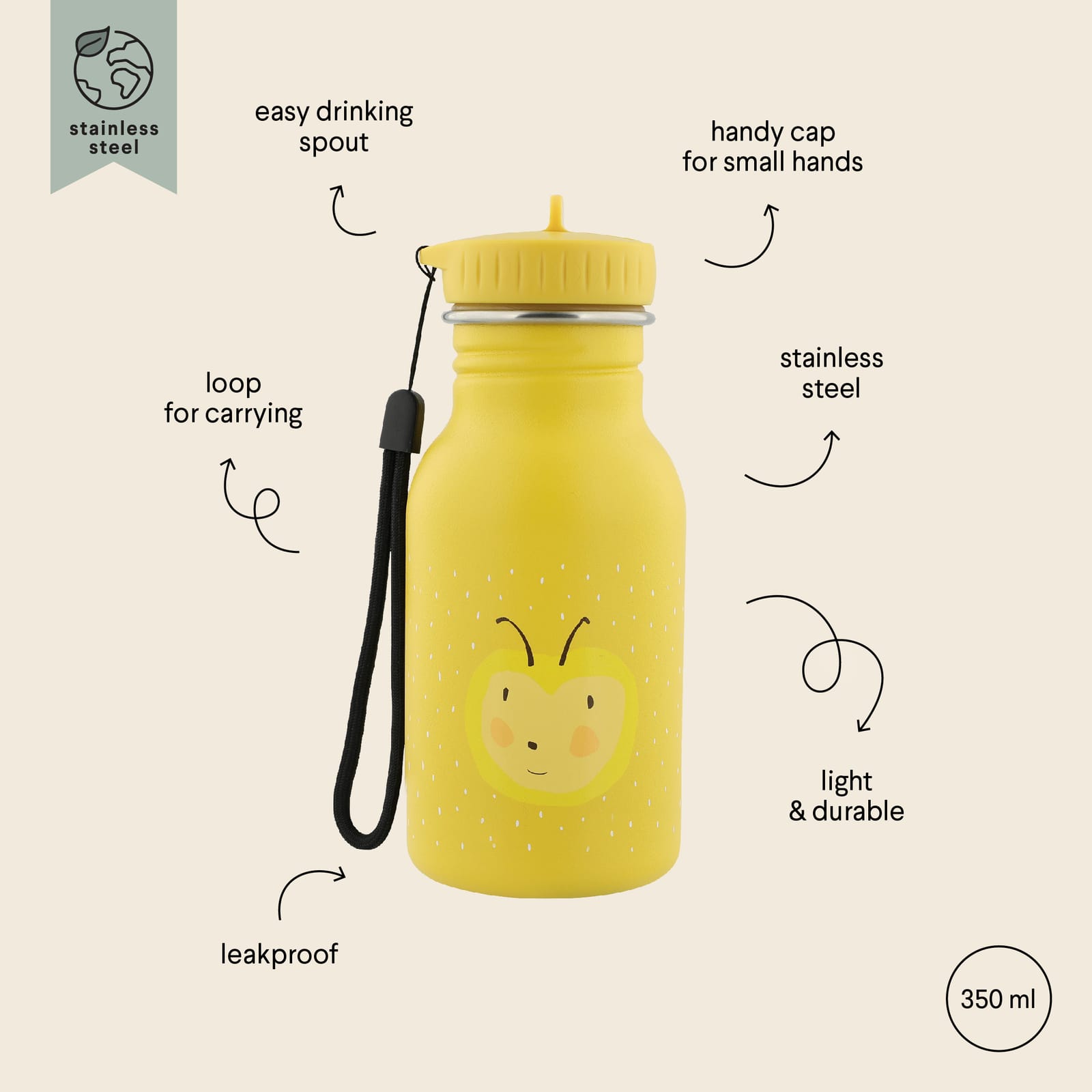 Water Bottle 350ml - Mrs Bumblebee