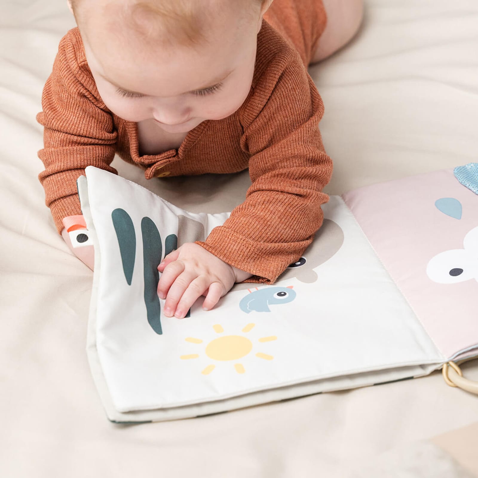 Tummy Time Soft Book - Deer Friends