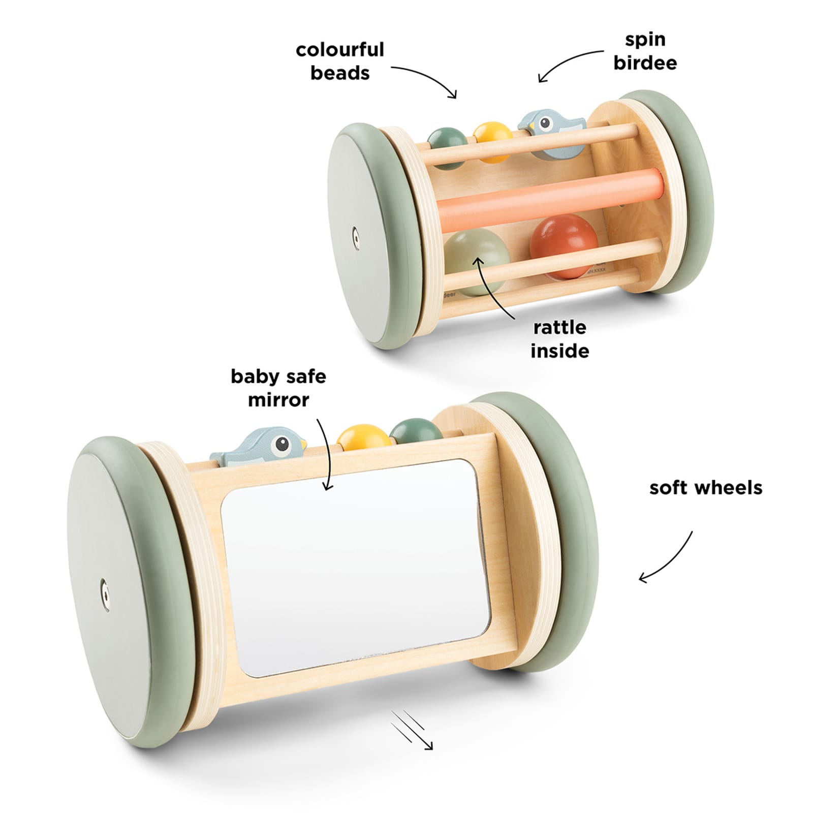 Rolling Activity Mirror - Birdee