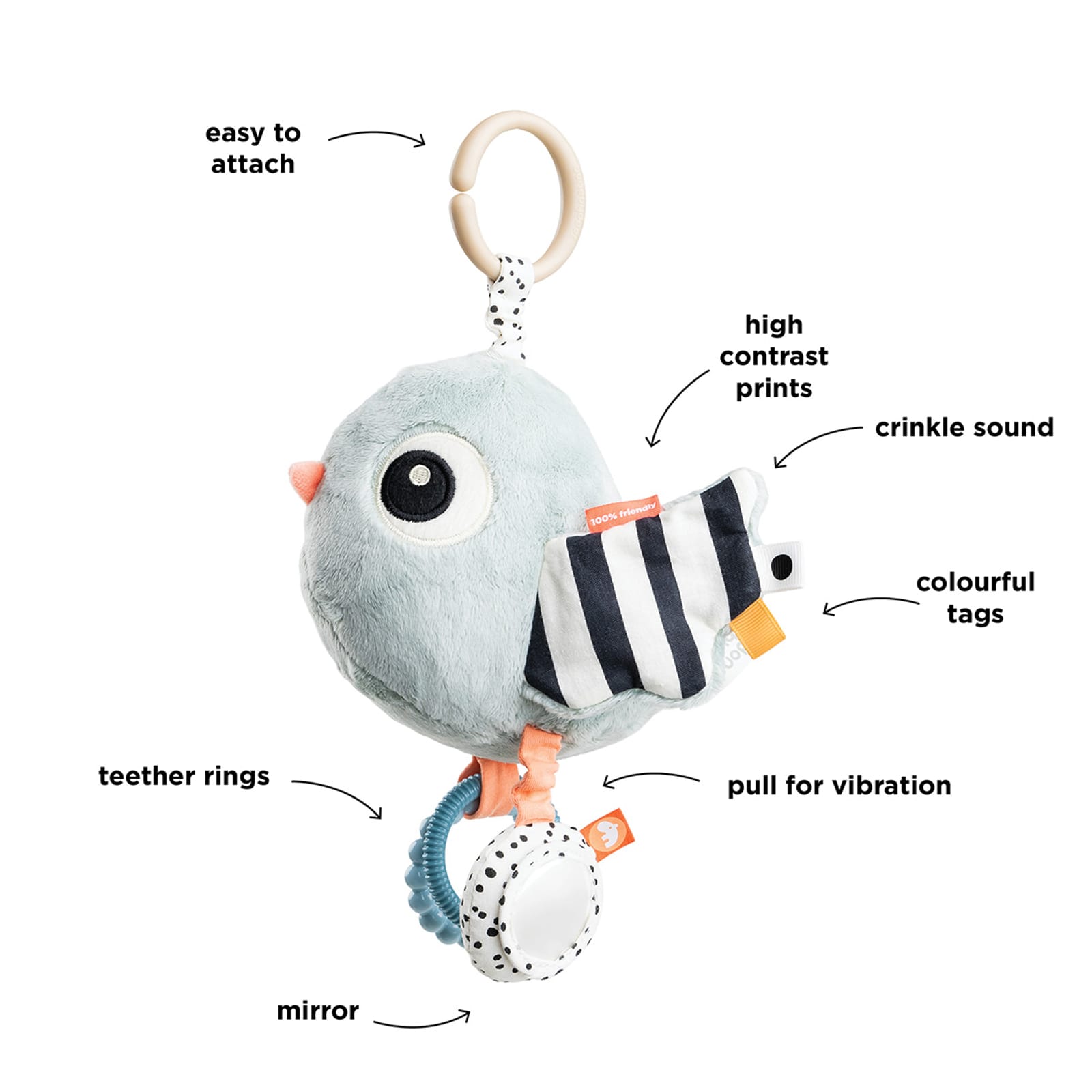 Activity Sensory Toy - Birdee Blue