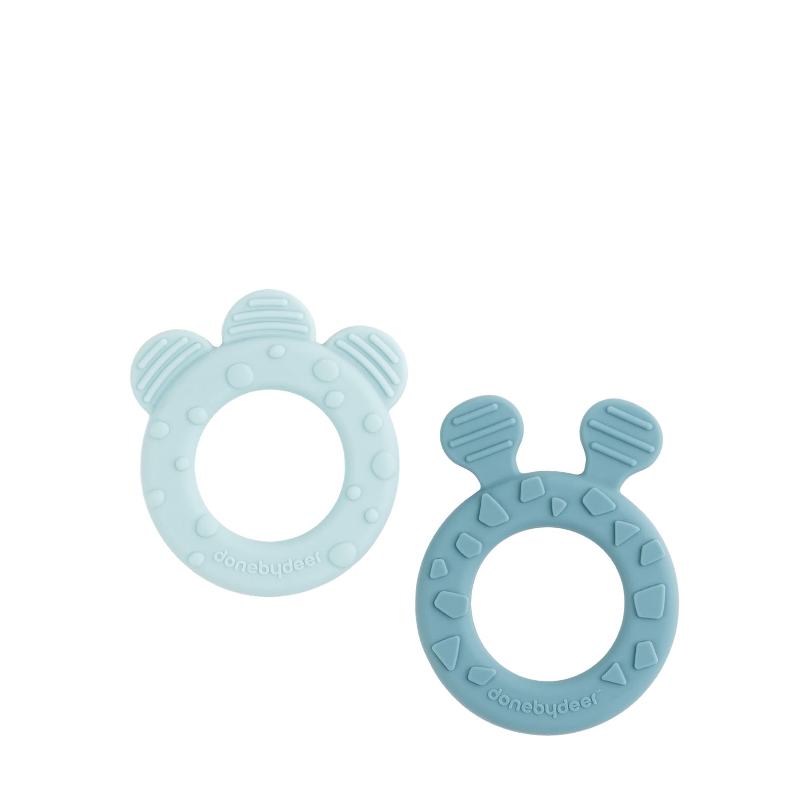 Teether 2 Pack - Deer Friends Blue