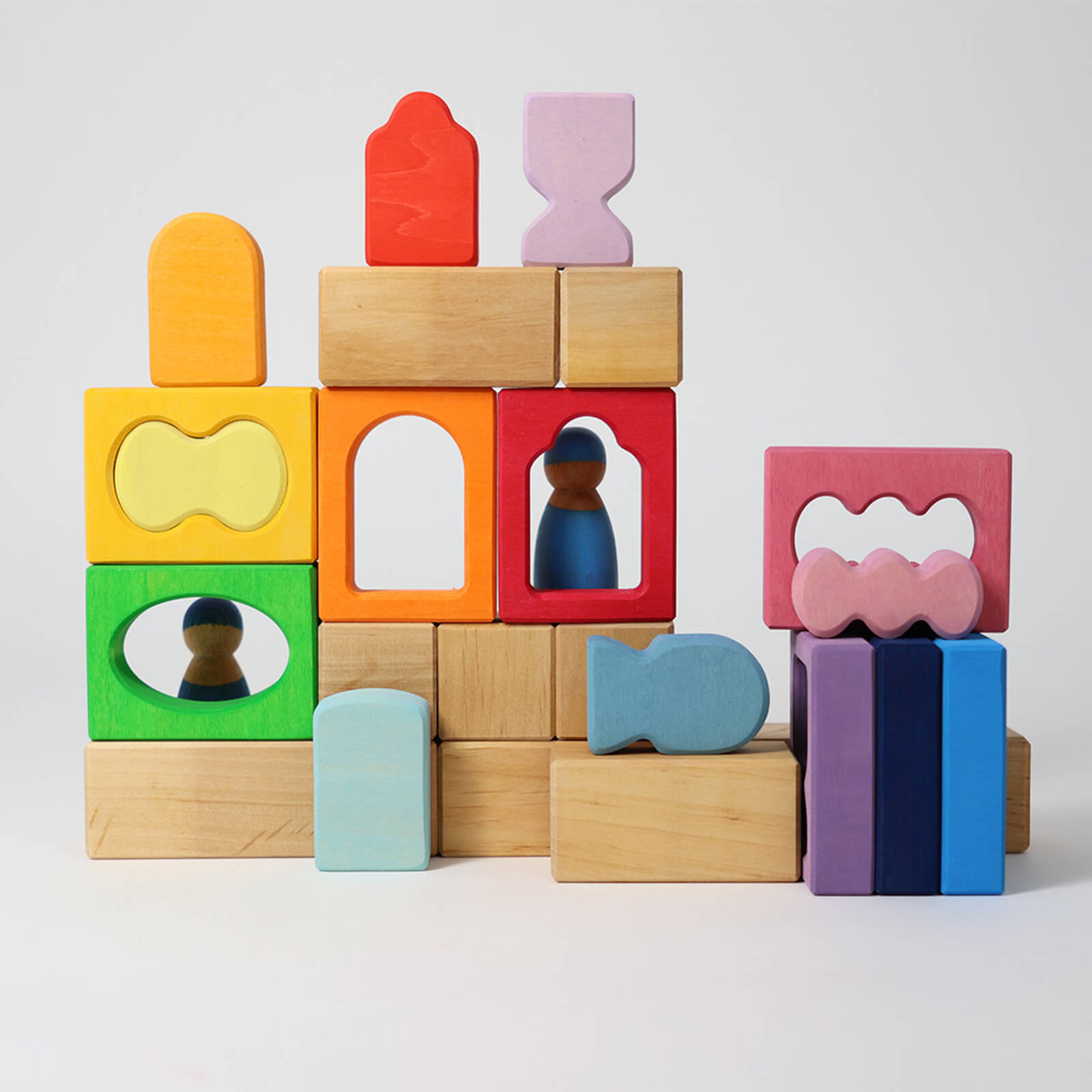 Coloured Building Block Set - Windows