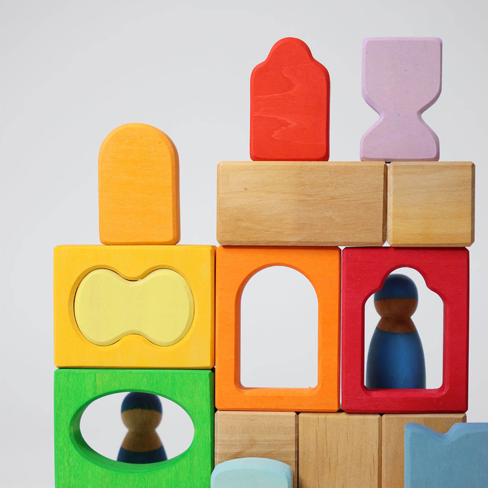 Coloured Building Block Set - Windows