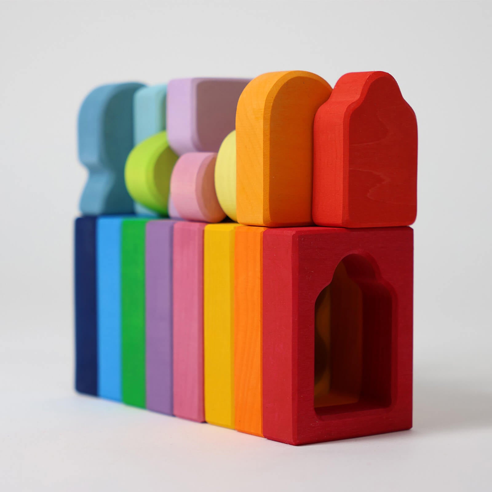 Coloured Building Block Set - Windows
