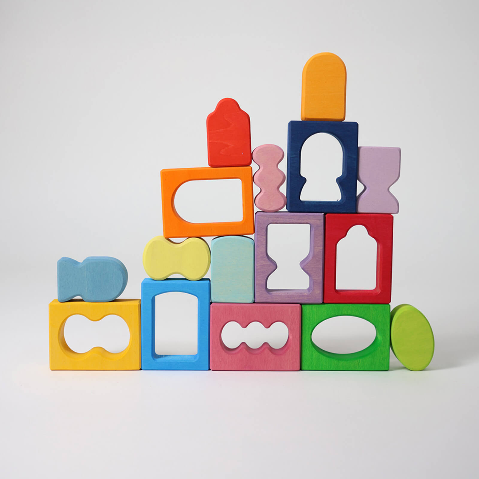 Coloured Building Block Set - Windows