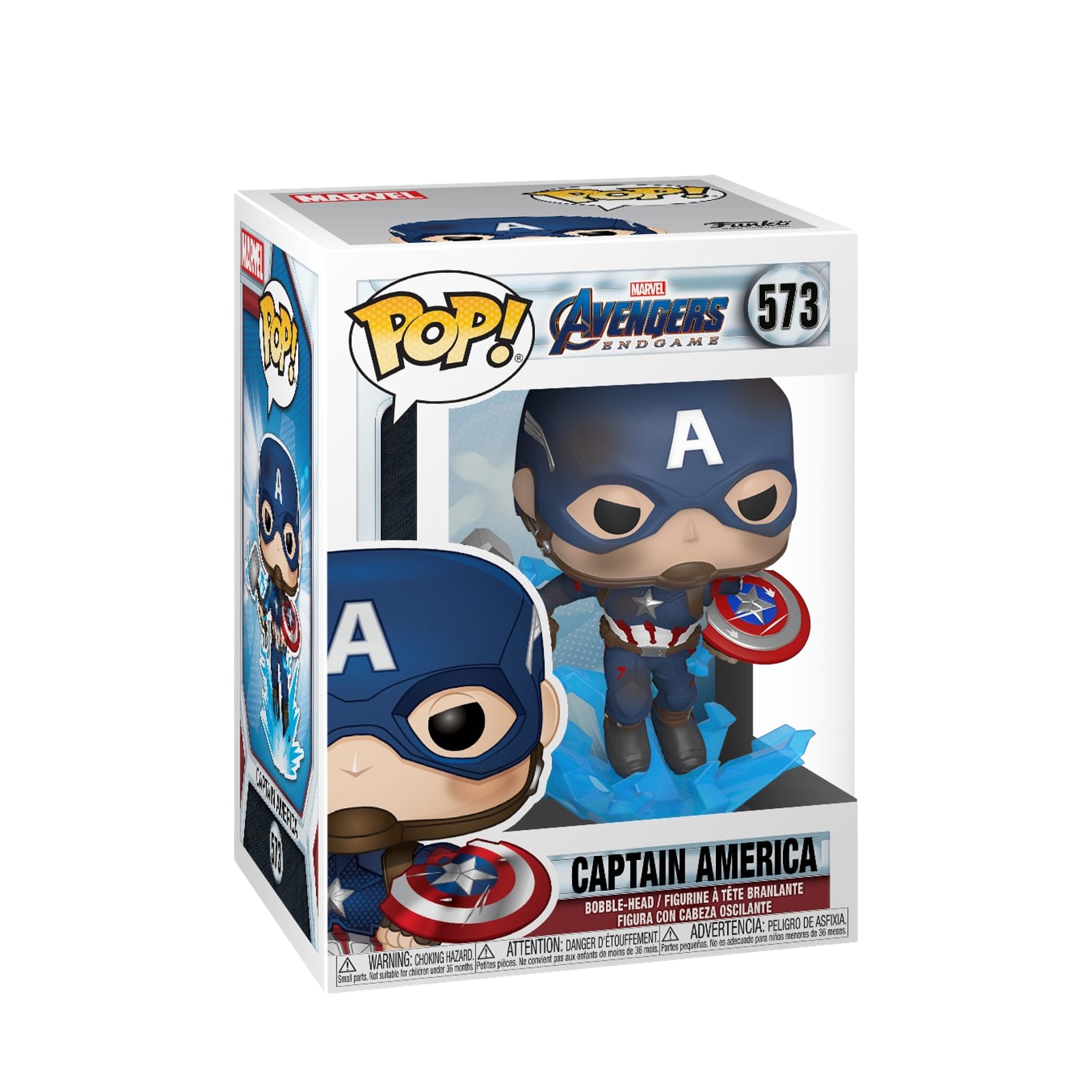 Pop! Avengers Endgame - Captain America with Broken Shield and Mjolnir