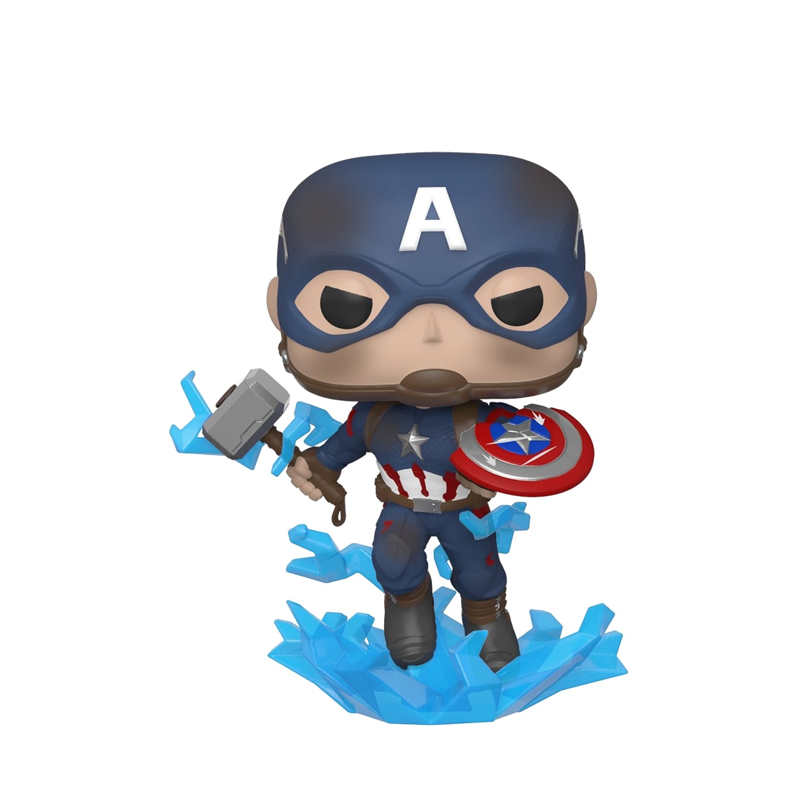 Pop! Avengers Endgame - Captain America with Broken Shield and Mjolnir