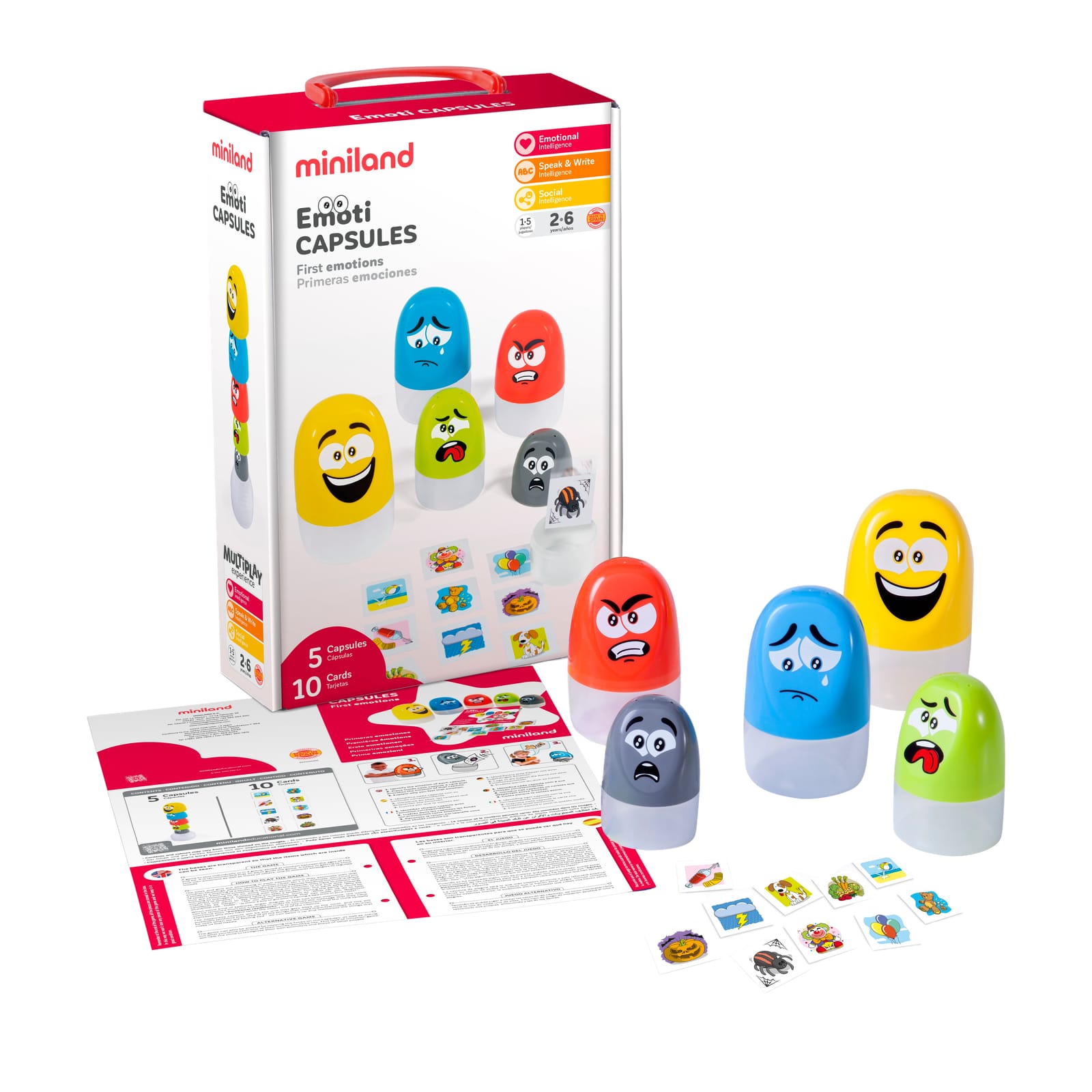 Miniland 32337 Coppia Game First Learnings Set, Multicolore Miniland 32337 Coppia Game First Learnings Set, Multicolore