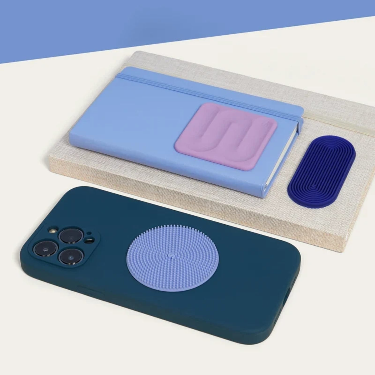 Slabs Silicone Sensory Sticker 3 Pack - Blue