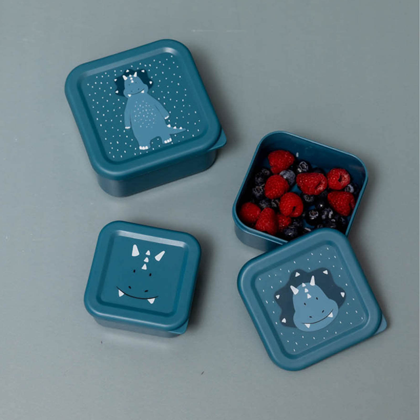 Nesting Snack boxes 3 Pieces - Mr Triceratops