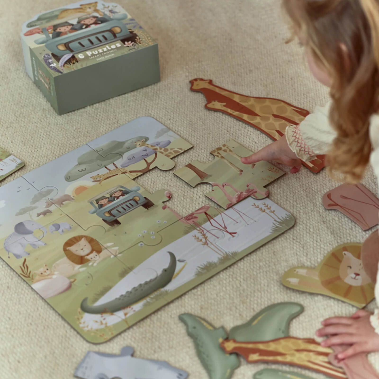 6 Puzzles - Safari Friends