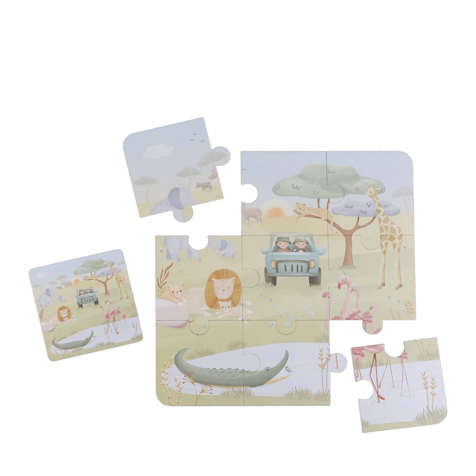 6 Puzzles - Safari Friends